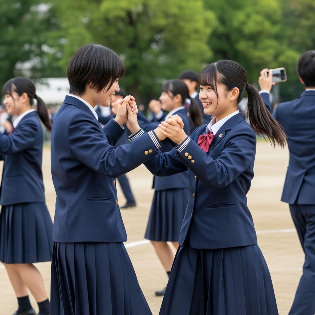 フォークダンス女子