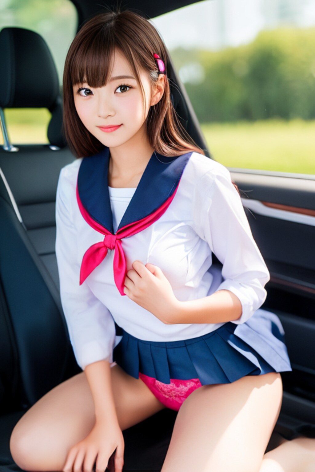 下着見せ制服