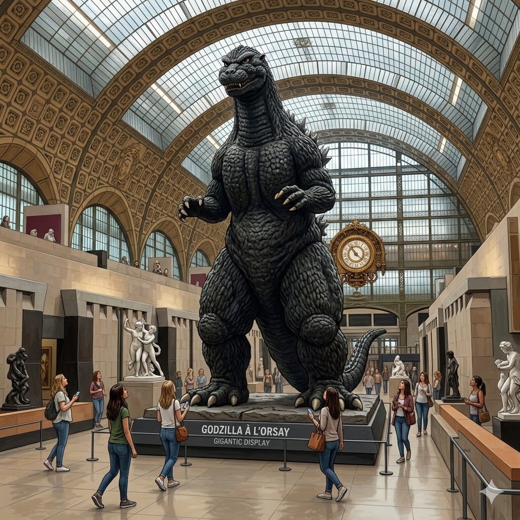 ゴジラ展示中