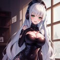 銀髪緑眼 2枚目