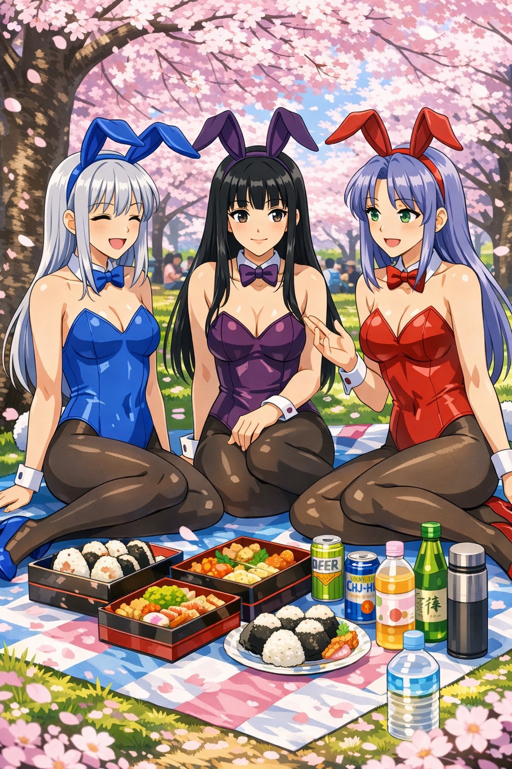 バニーたちの花見