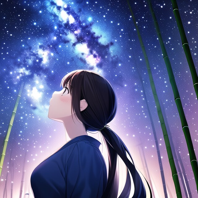 七夕、天の川を見つめて