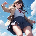 空をかける少女 2枚目