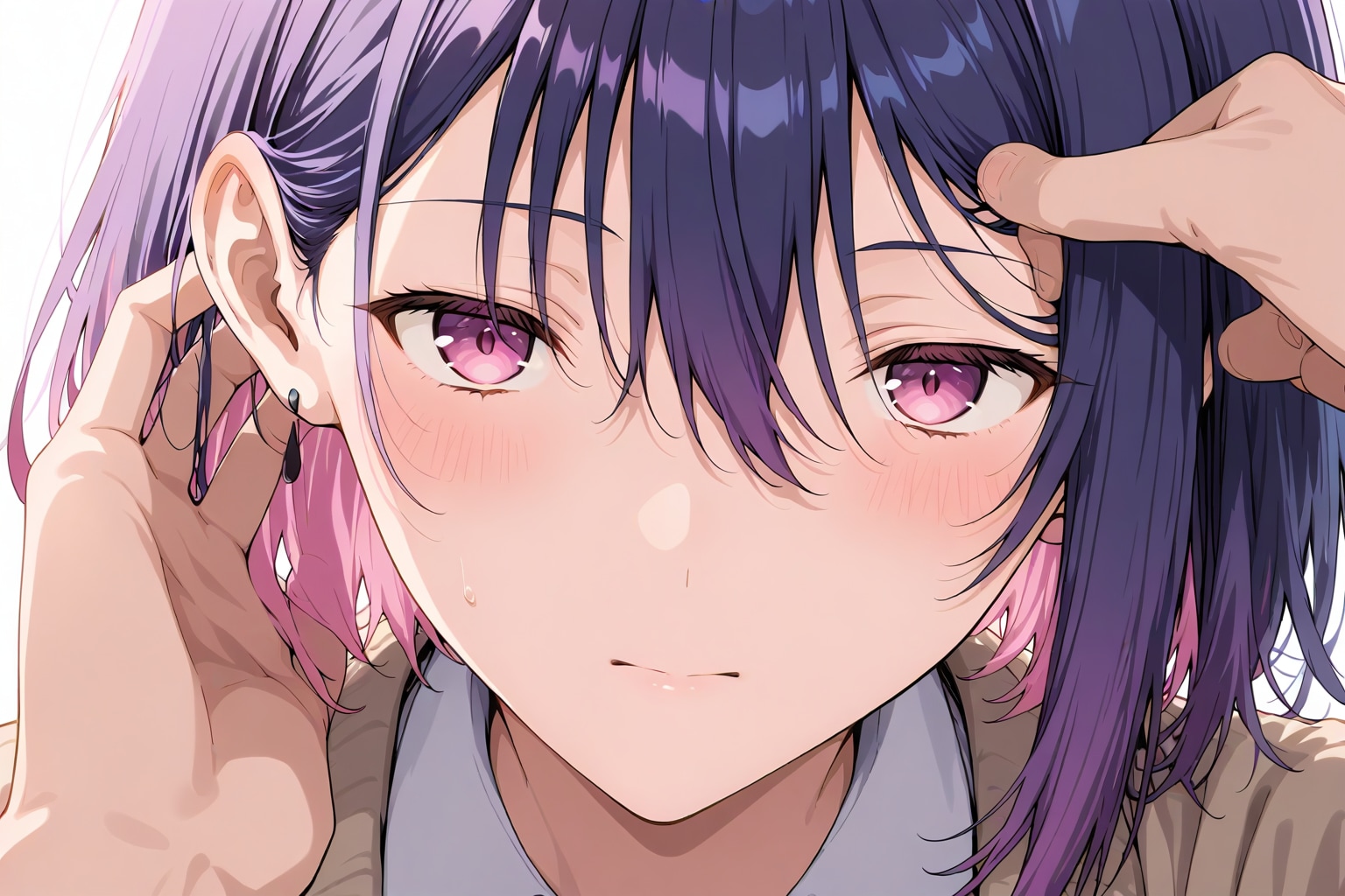 額をいじくる | の人気AIイラスト・グラビア