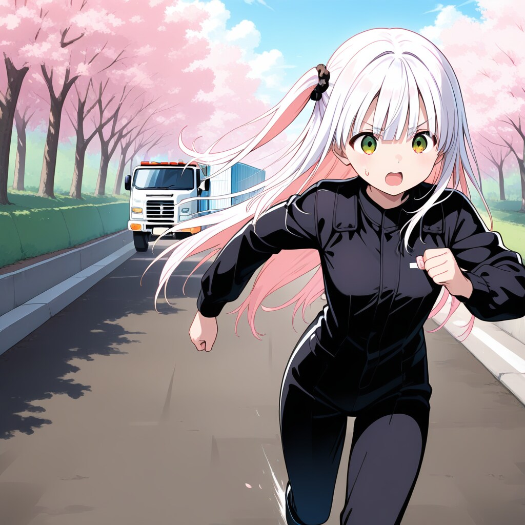 (ボツイラスト)女の子 vs. トラック