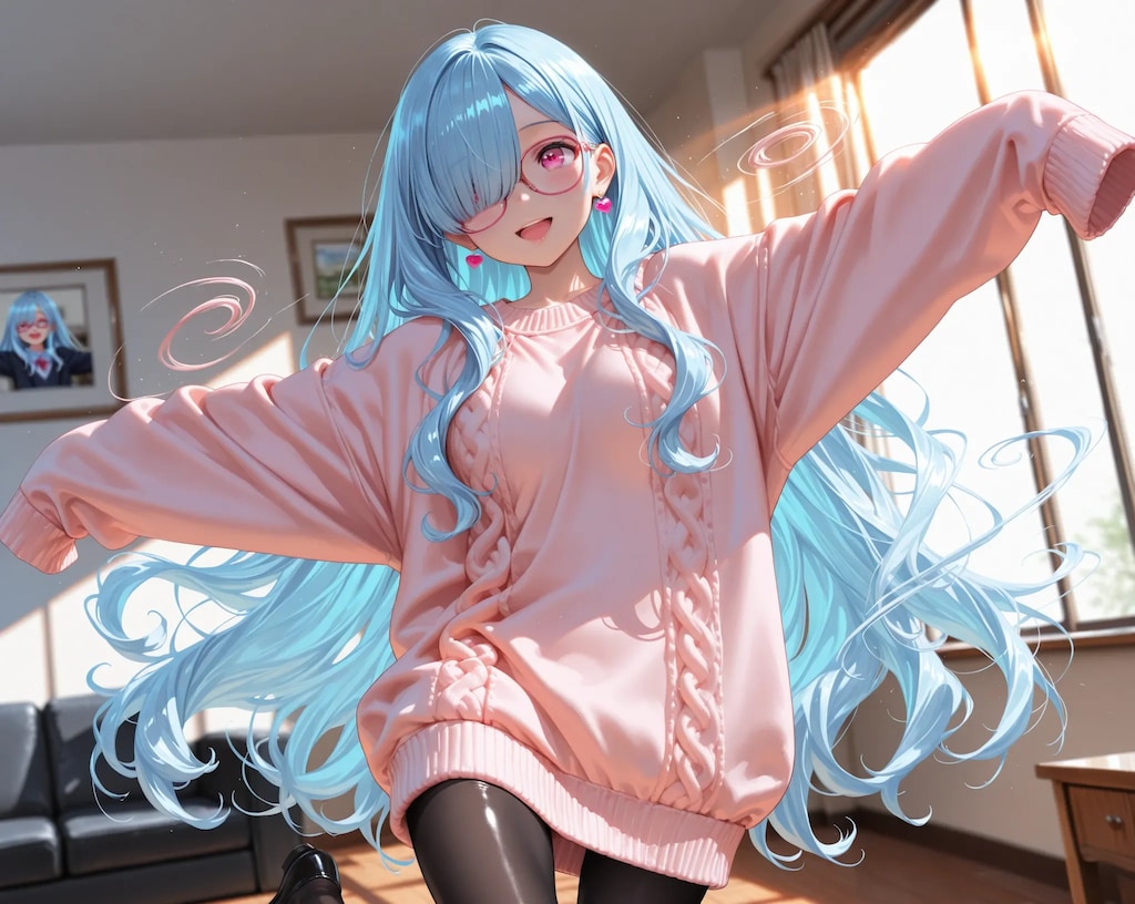 ブカブカ袖