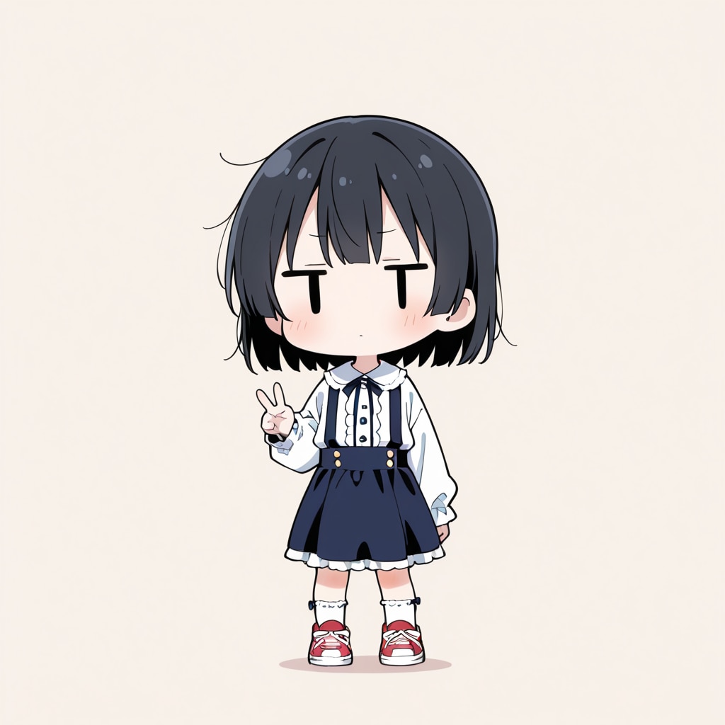 ピースしてみる