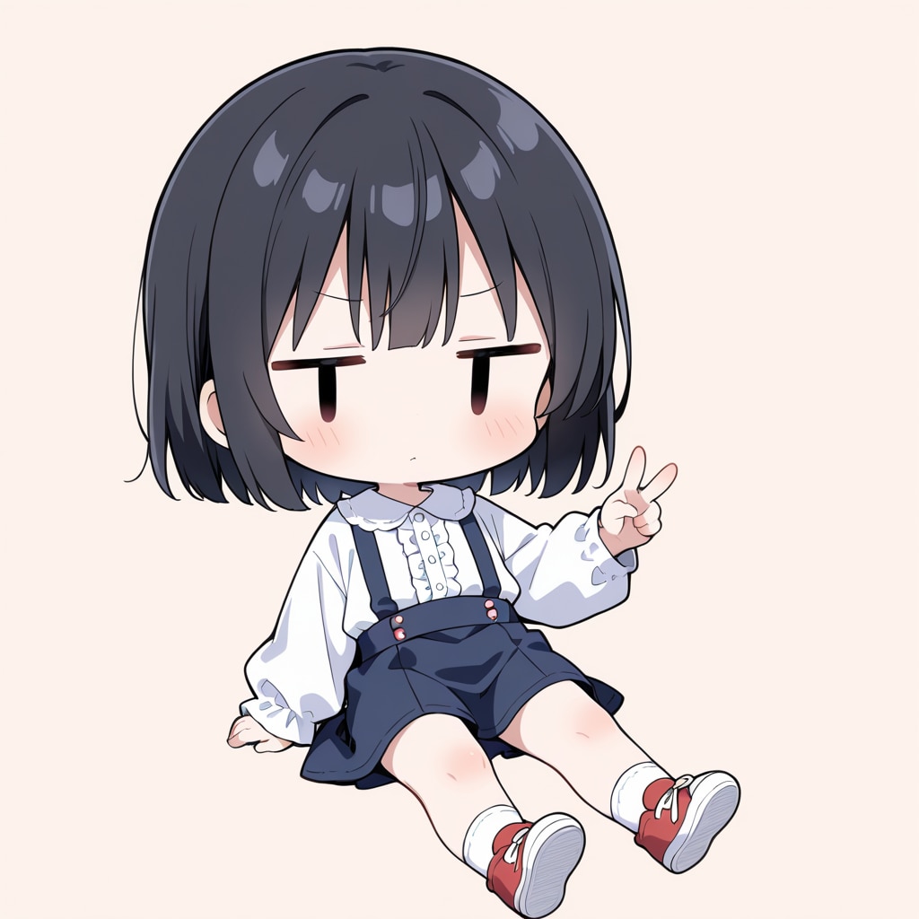 ピースしてみる