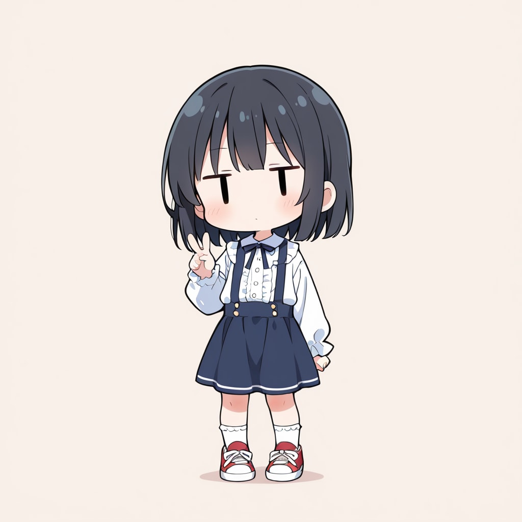 ピースしてみる