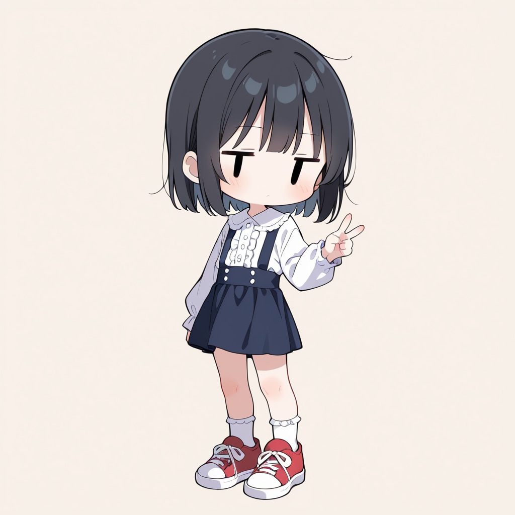 ピースしてみる