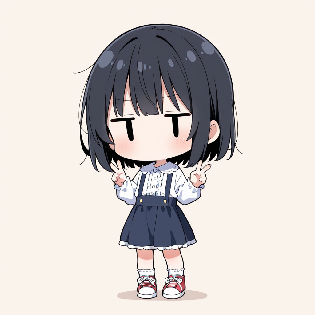 ピースしてみる