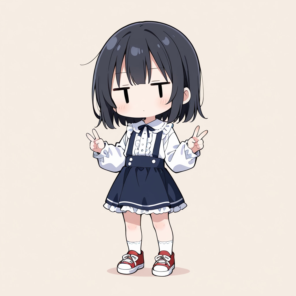 ピースしてみる