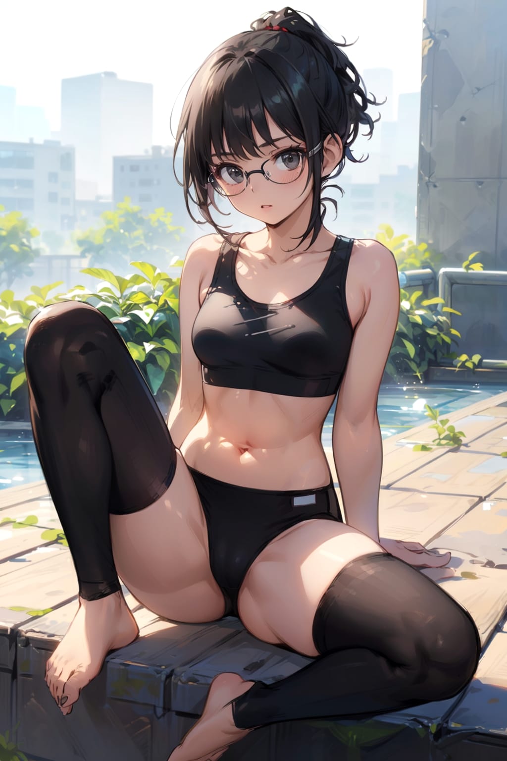 スポブラの眼鏡っ娘