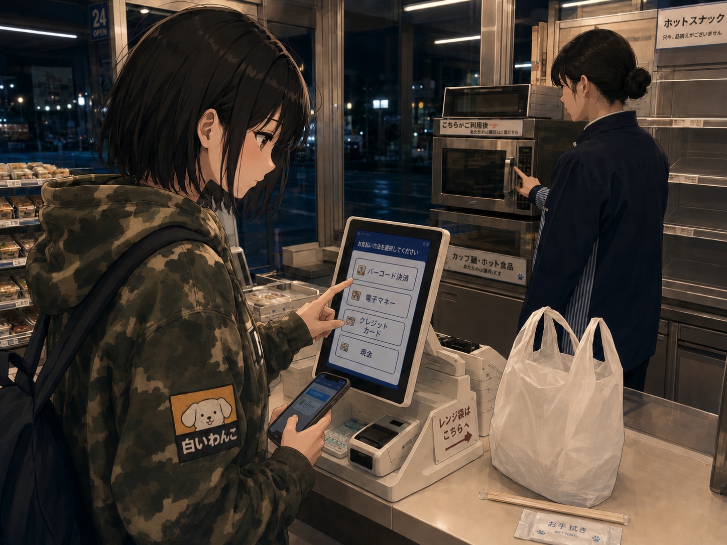 深夜1時バイト終わりのいちこ