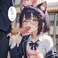 私立猫耳学園（オリジナル）おしゃぶり祭り！ 4枚目