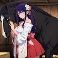 【獣姦①】星野アイ×馬 2枚目