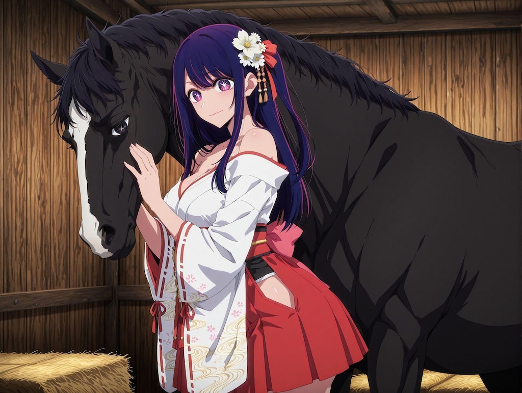 【獣姦①】星野アイ×馬