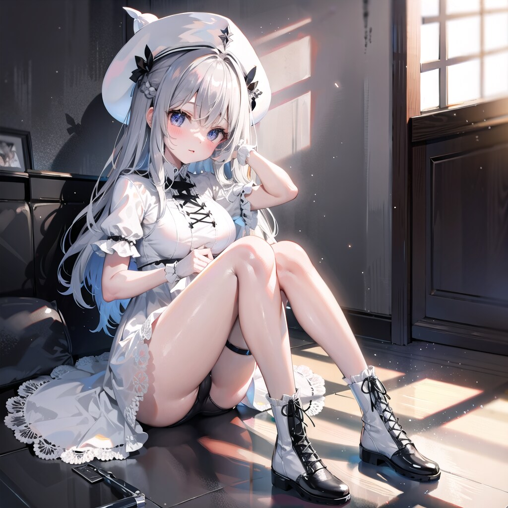 体育座りのwhite witch