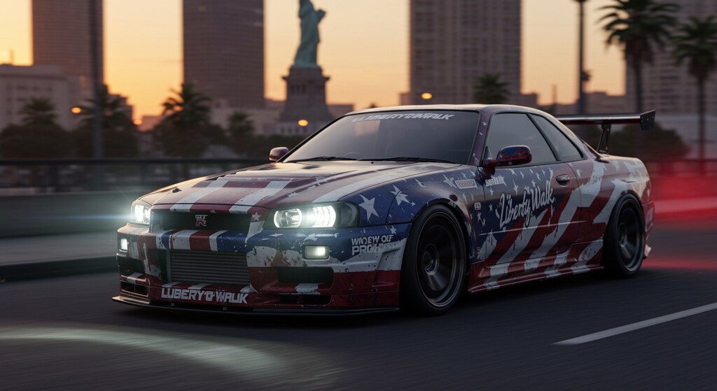 リバティーウォークR34GT-R