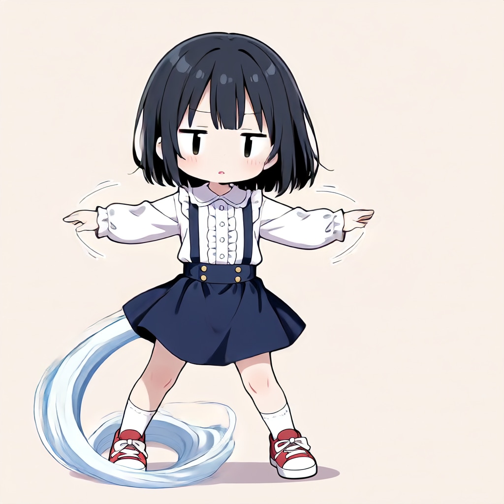 茉莉、風を起こす【パラパライラスト】