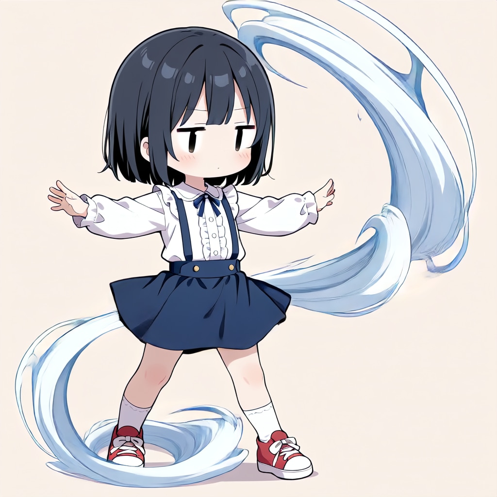 茉莉、風を起こす【パラパライラスト】