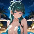 マオマオの水着姿 2枚目