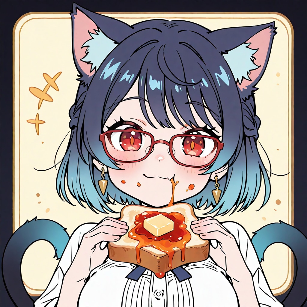 パンを食べるヴィジェルちゃん | の人気AIイラスト・グラビア
