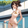 ゴールド×プール×お団子 2枚目