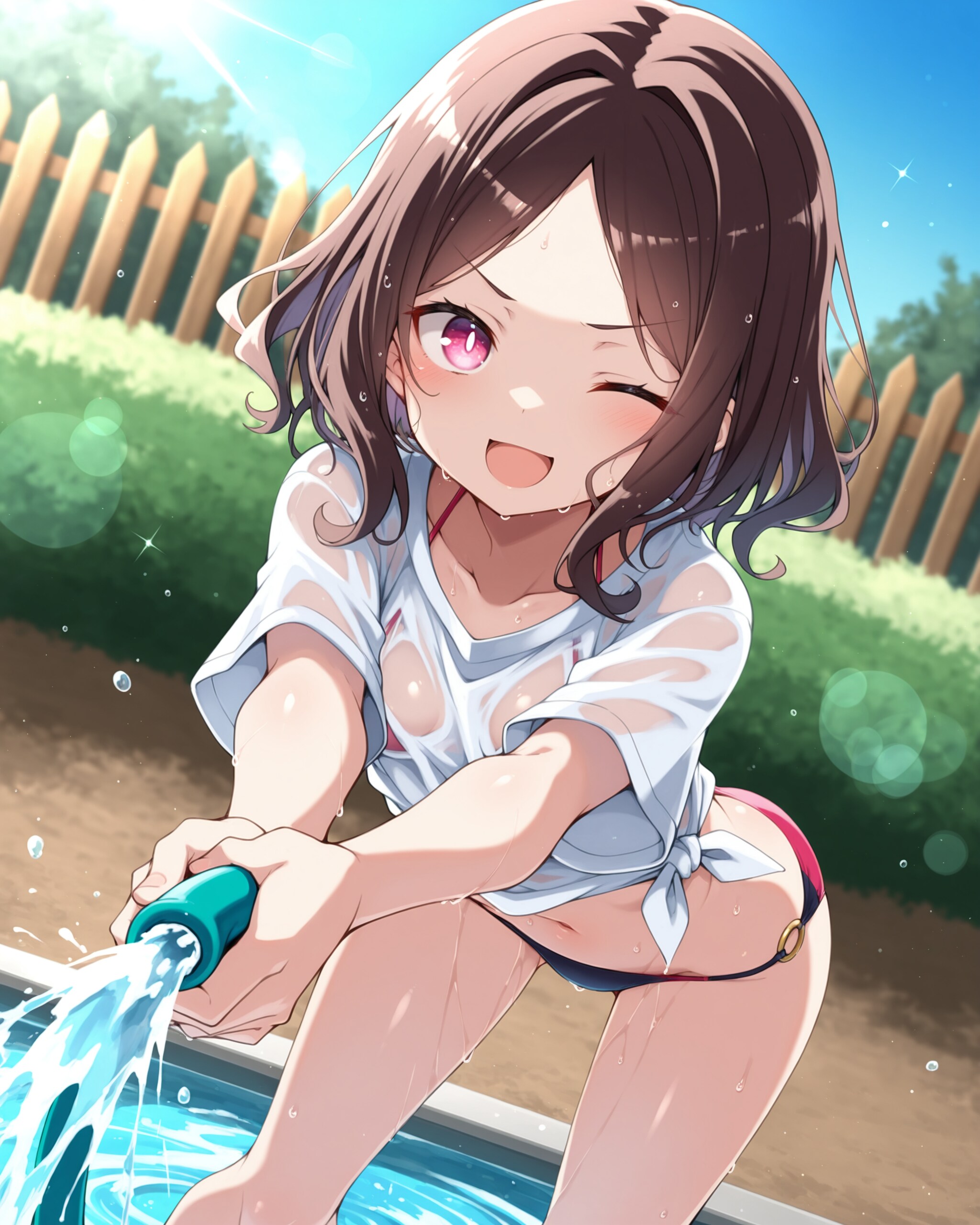 はしゃぐユミちゃん
