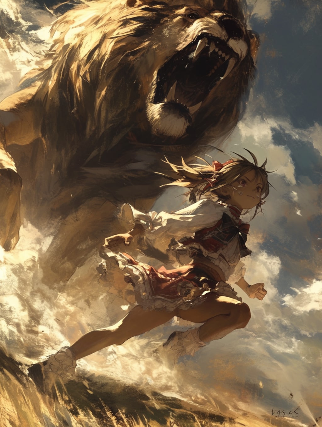 逃げる、くま娘🐾