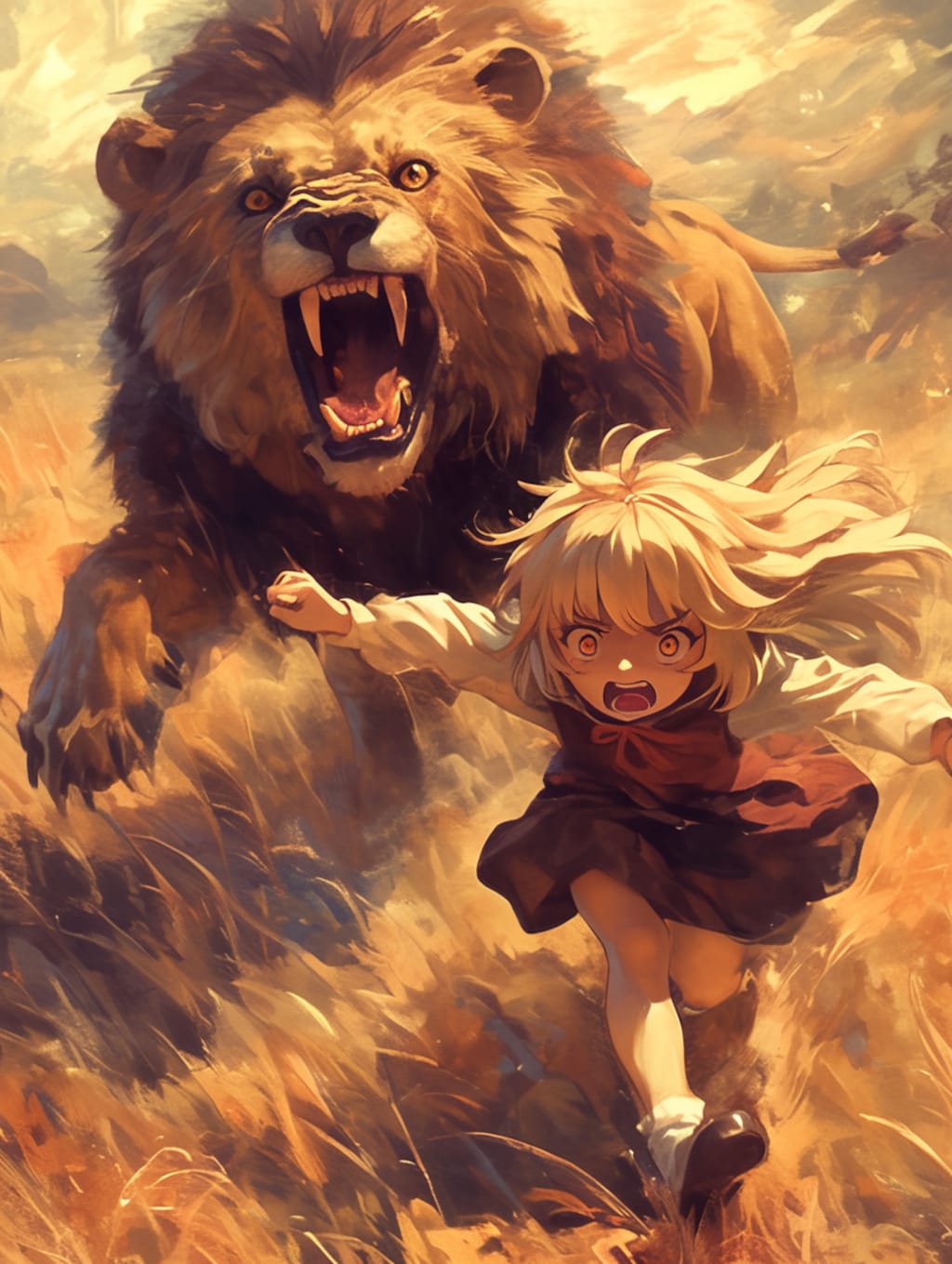 逃げる、くま娘🐾