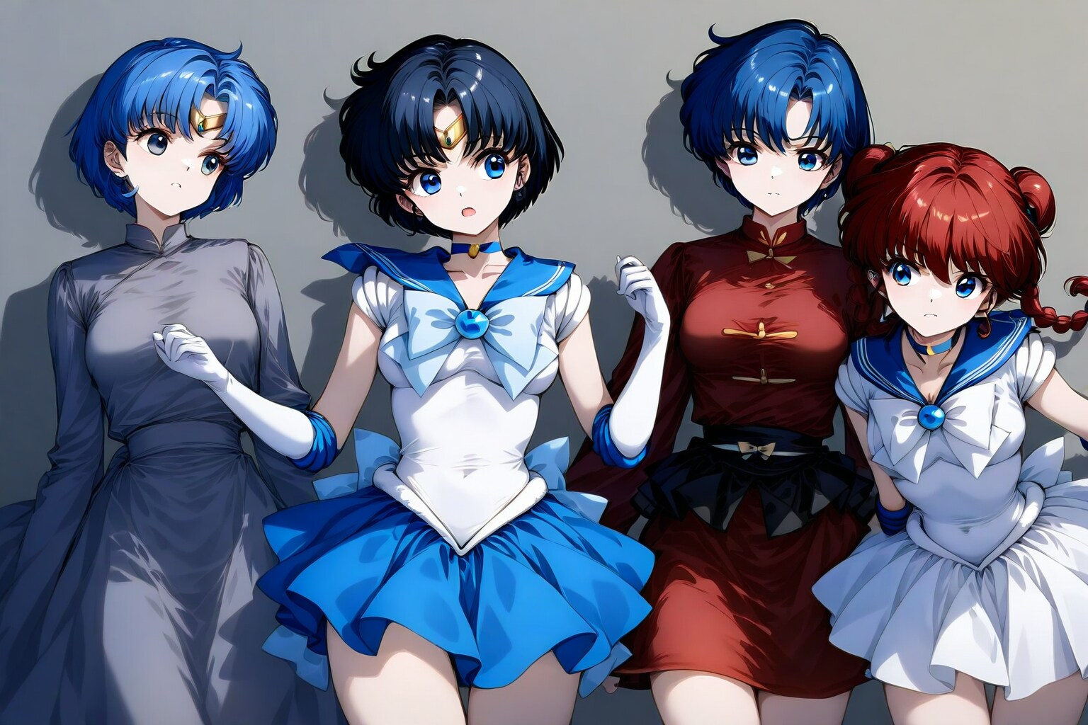 マーキュリーとらんまー、奇跡の共演！ | の人気AIイラスト・グラビア