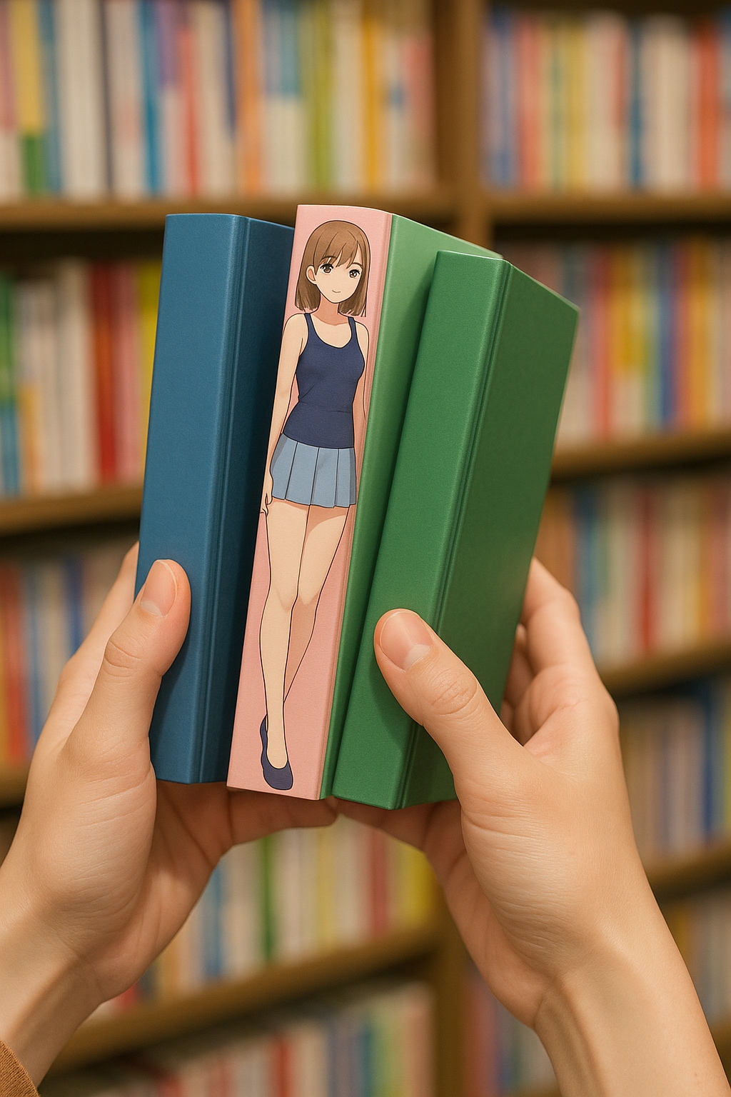 ちょっとアレな本が参考書に挟まれて・・・
