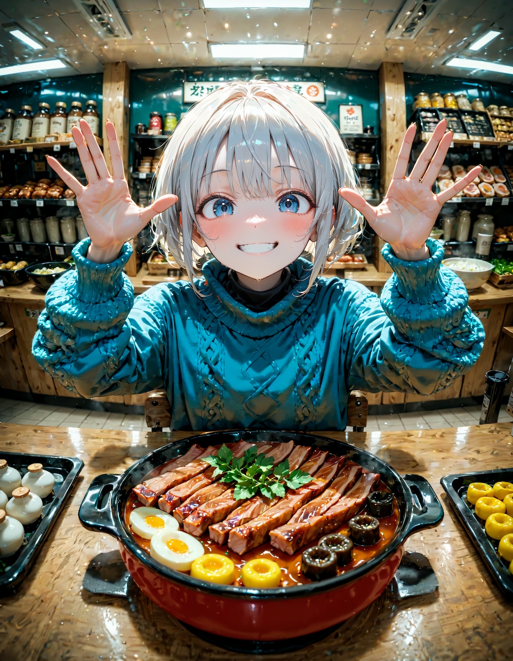 今日は豚丼の日。ニットの日　その２