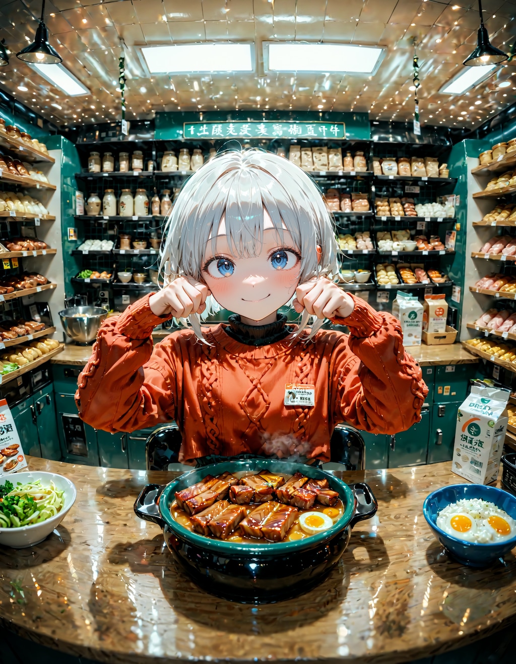 今日は豚丼の日。ニットの日　その２