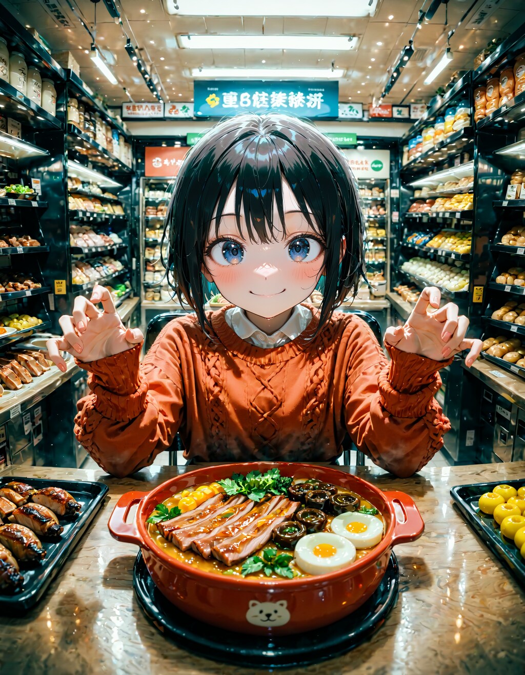 今日は豚丼の日。ニットの日　その２