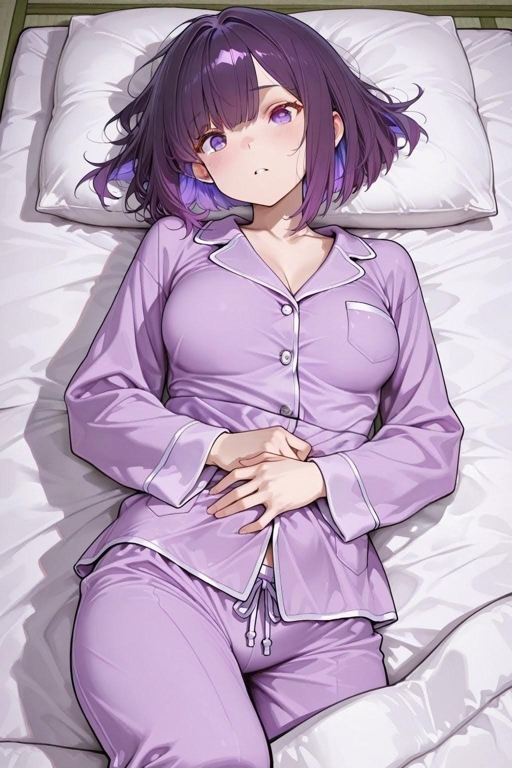 紫色が似合う女の子38