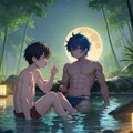 密林の村の少年達 5枚目