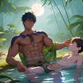 密林の村の少年達 8枚目