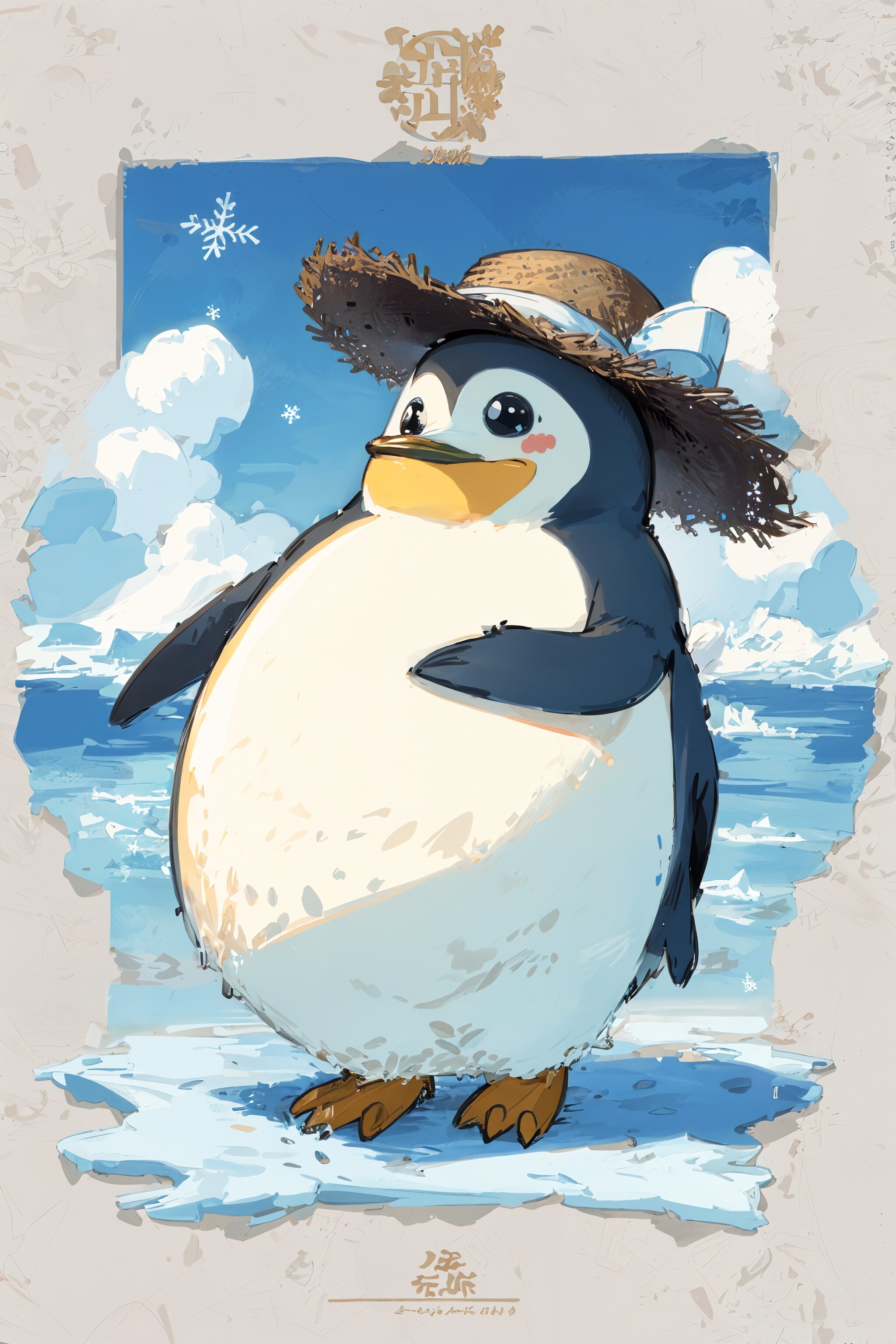 夏が待ち遠しい南極のペンギンちゃん