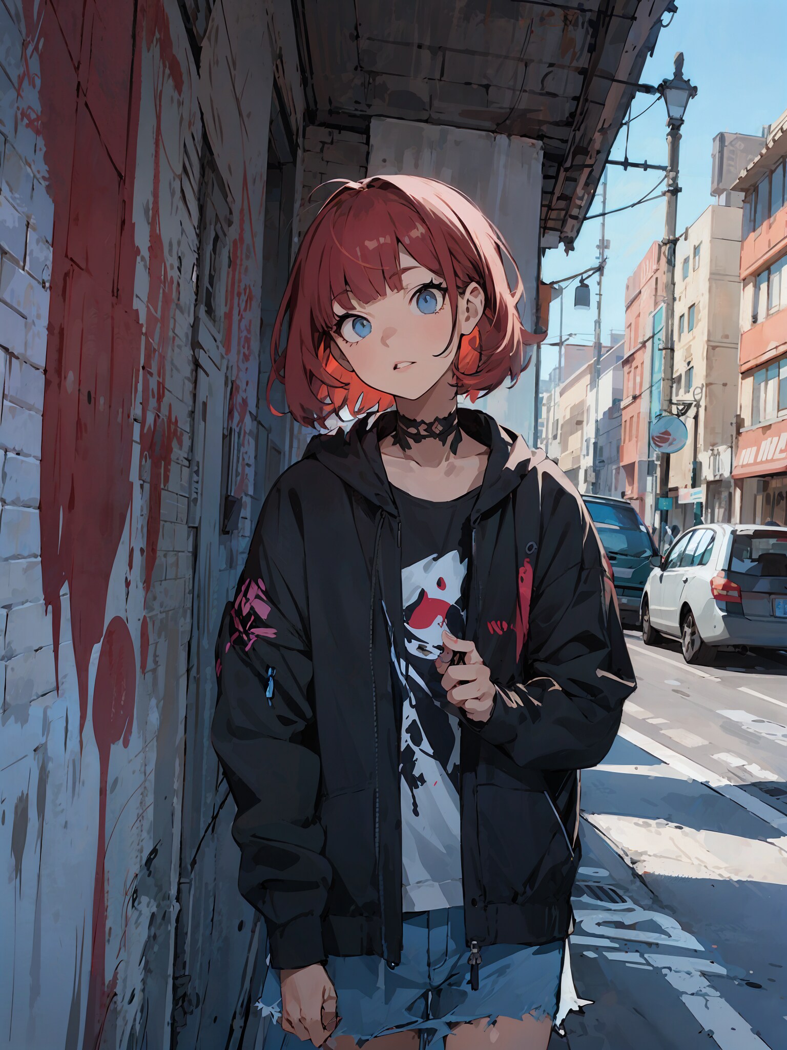 グラフィティと少女