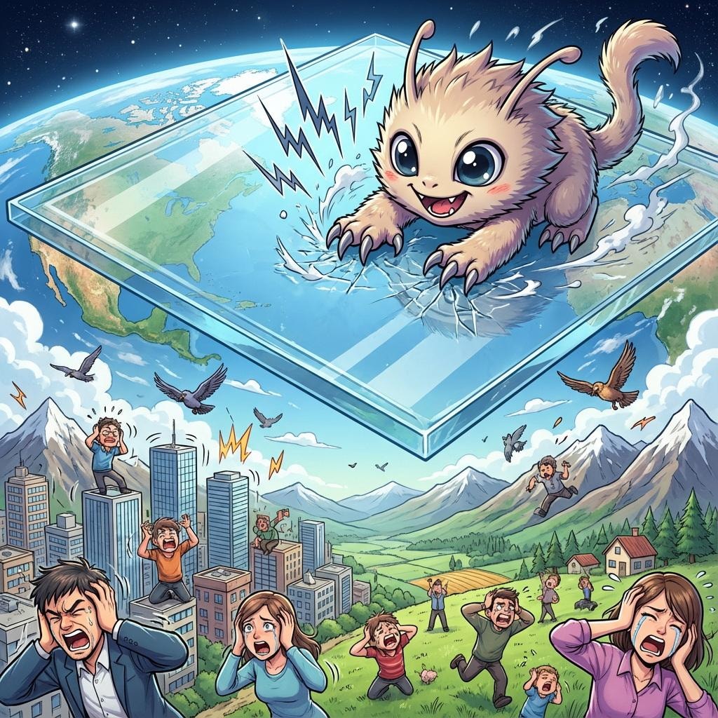 ガラスを引っ掻く音攻撃