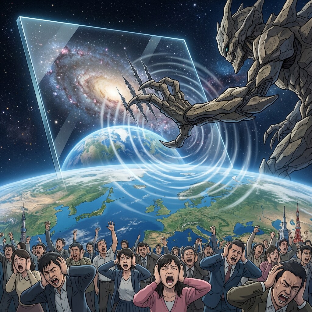 ガラスを引っ掻く音攻撃