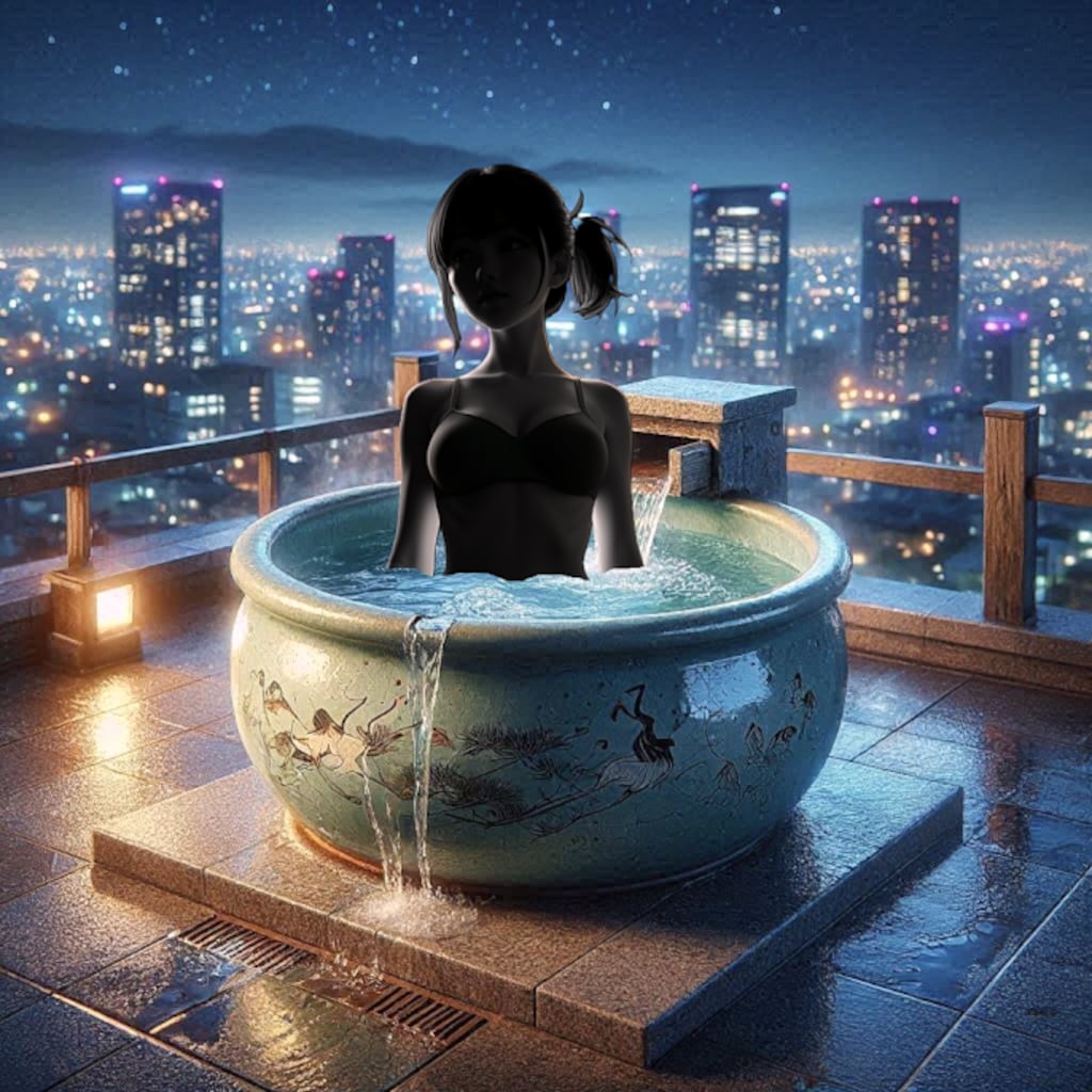 ４　360度周りが見下ろせるミニ露天風呂