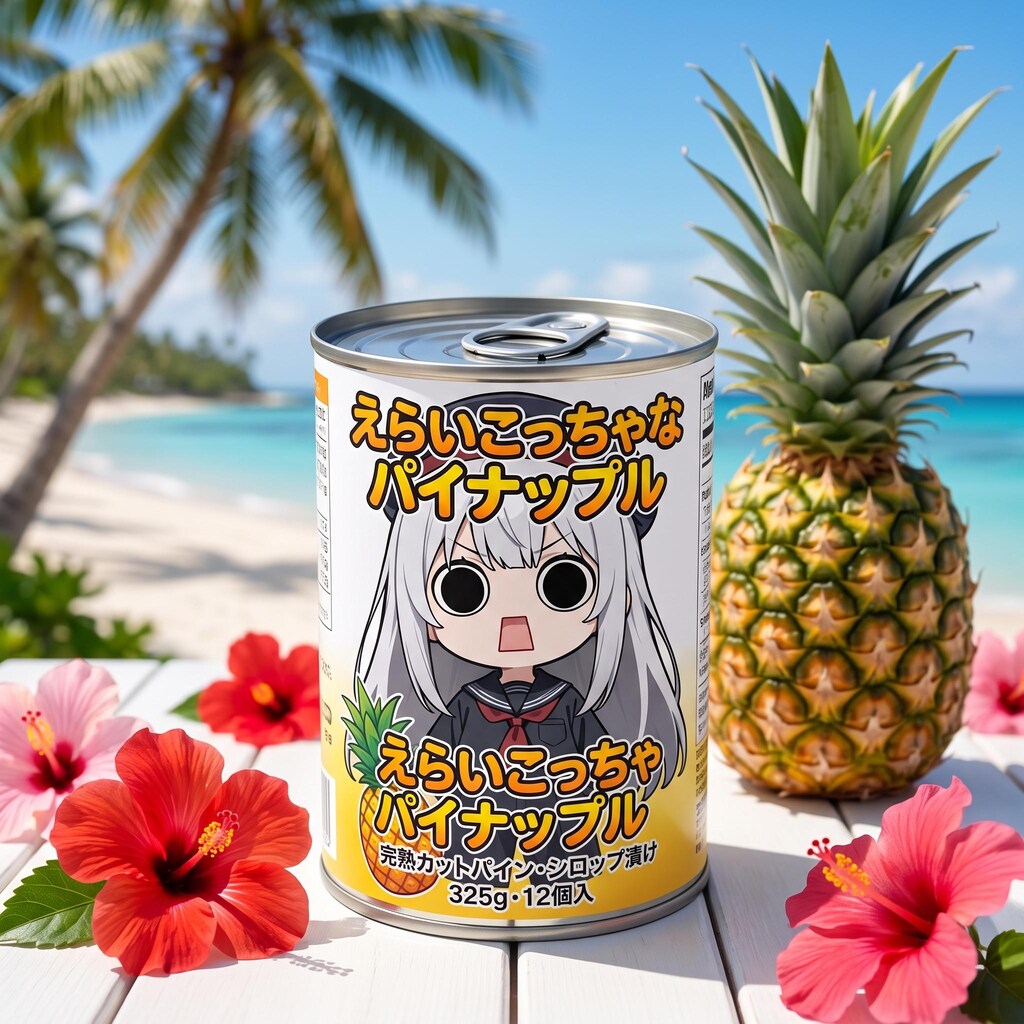 パイナップル缶詰えらいこっちゃ嬢