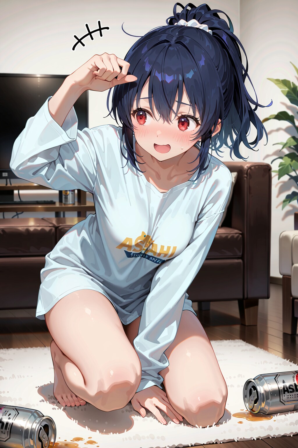 おうちでスーパードライ（ビールこぼしてるぞ） Y718