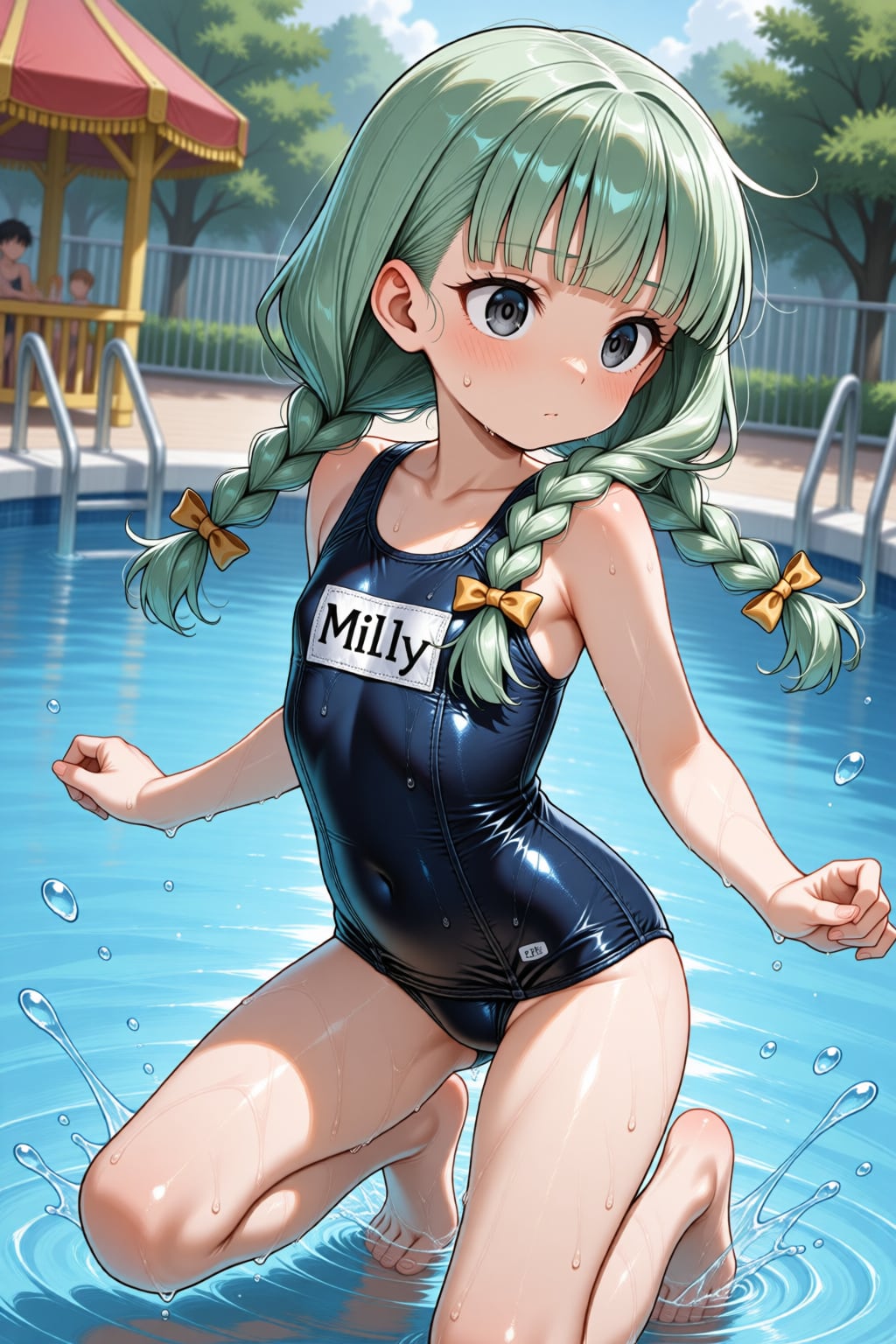 スクール水着のミリィちゃん