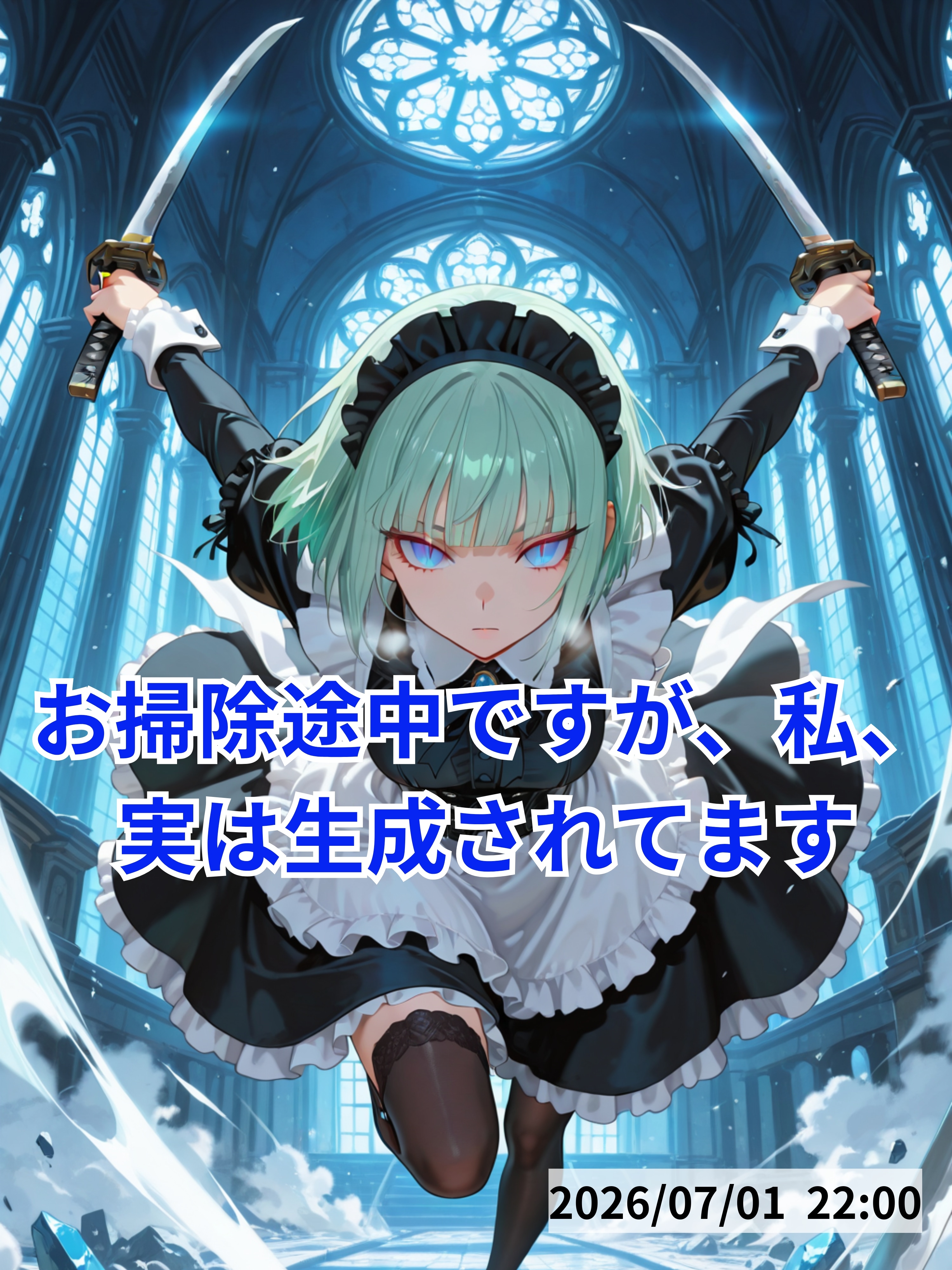 お掃除途中