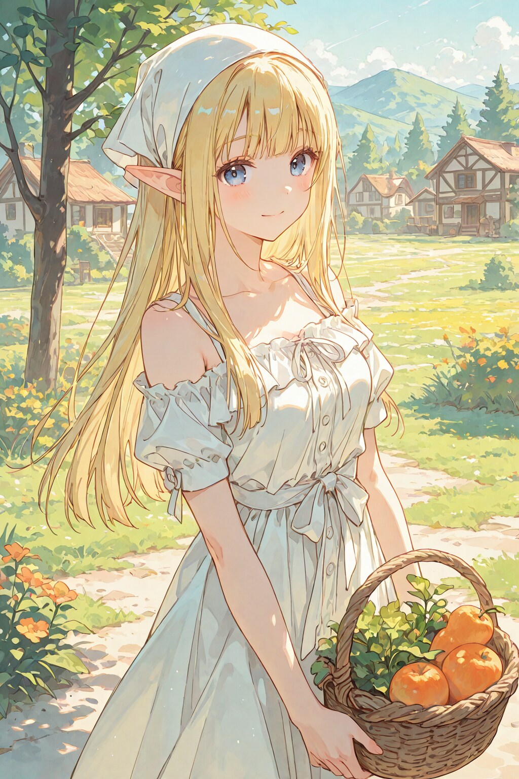 5264　真っ白エルフさん | の人気AIイラスト・グラビア