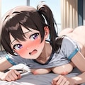 ツインテ巨乳うつ伏せ 8枚目